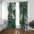 Polynesian Hibiscus Tropical Green Floral Window Curtain Tribal Pattern - Polynesian Pride