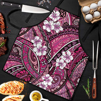 Polynesian Hibiscus Tropical Pink Floral Apron Tribal Pattern - Polynesian Pride