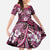 Polynesian Hibiscus Tropical Pink Floral Family Matching Tank Maxi Dress and Hawaiian Shirt Tribal Pattern - Polynesian Pride
