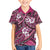 Polynesian Hibiscus Tropical Pink Floral Family Matching Tank Maxi Dress and Hawaiian Shirt Tribal Pattern - Polynesian Pride