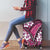 Polynesian Hibiscus Tropical Pink Floral Luggage Cover Tribal Pattern - Polynesian Pride