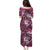 Polynesian Hibiscus Tropical Pink Floral Puletasi Tribal Pattern - Polynesian Pride