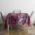 Polynesian Hibiscus Tropical Pink Floral Tablecloth Tribal Pattern - Polynesian Pride