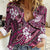 Polynesian Hibiscus Tropical Pink Floral Women Casual Shirt Tribal Pattern - Polynesian Pride