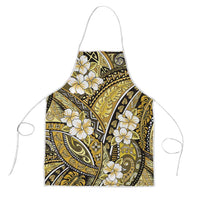 Polynesian Hibiscus Tropical Yellow Floral Apron Tribal Pattern - Polynesian Pride