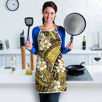 Polynesian Hibiscus Tropical Yellow Floral Apron Tribal Pattern - Polynesian Pride