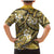Polynesian Hibiscus Tropical Yellow Floral Family Matching Mermaid Dress and Hawaiian Shirt Tribal Pattern - Polynesian Pride