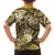 Polynesian Hibiscus Tropical Yellow Floral Family Matching Tank Maxi Dress and Hawaiian Shirt Tribal Pattern - Polynesian Pride