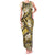Polynesian Hibiscus Tropical Yellow Floral Family Matching Tank Maxi Dress and Hawaiian Shirt Tribal Pattern - Polynesian Pride
