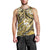 Polynesian Hibiscus Tropical Yellow Floral Men Tank Top Tribal Pattern - Polynesian Pride