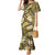 Polynesian Hibiscus Tropical Yellow Floral Mermaid Dress Tribal Pattern - Polynesian Pride