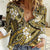 Polynesian Hibiscus Tropical Yellow Floral Women Casual Shirt Tribal Pattern - Polynesian Pride