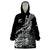 New Zealand Silver Fern Rugby Wearable Blanket Hoodie Aotearoa Kiwi Maori Black Version LT01 One Size Black - Polynesian Pride