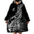 Custom New Zealand Silver Fern Rugby Wearable Blanket Hoodie Aotearoa Kiwi Maori Black Version LT01 - Polynesian Pride