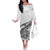 New Zealand Silver Fern Rugby Off The Shoulder Long Sleeve Dress Aotearoa Kiwi Maori White Version LT01 Women White - Polynesian Pride