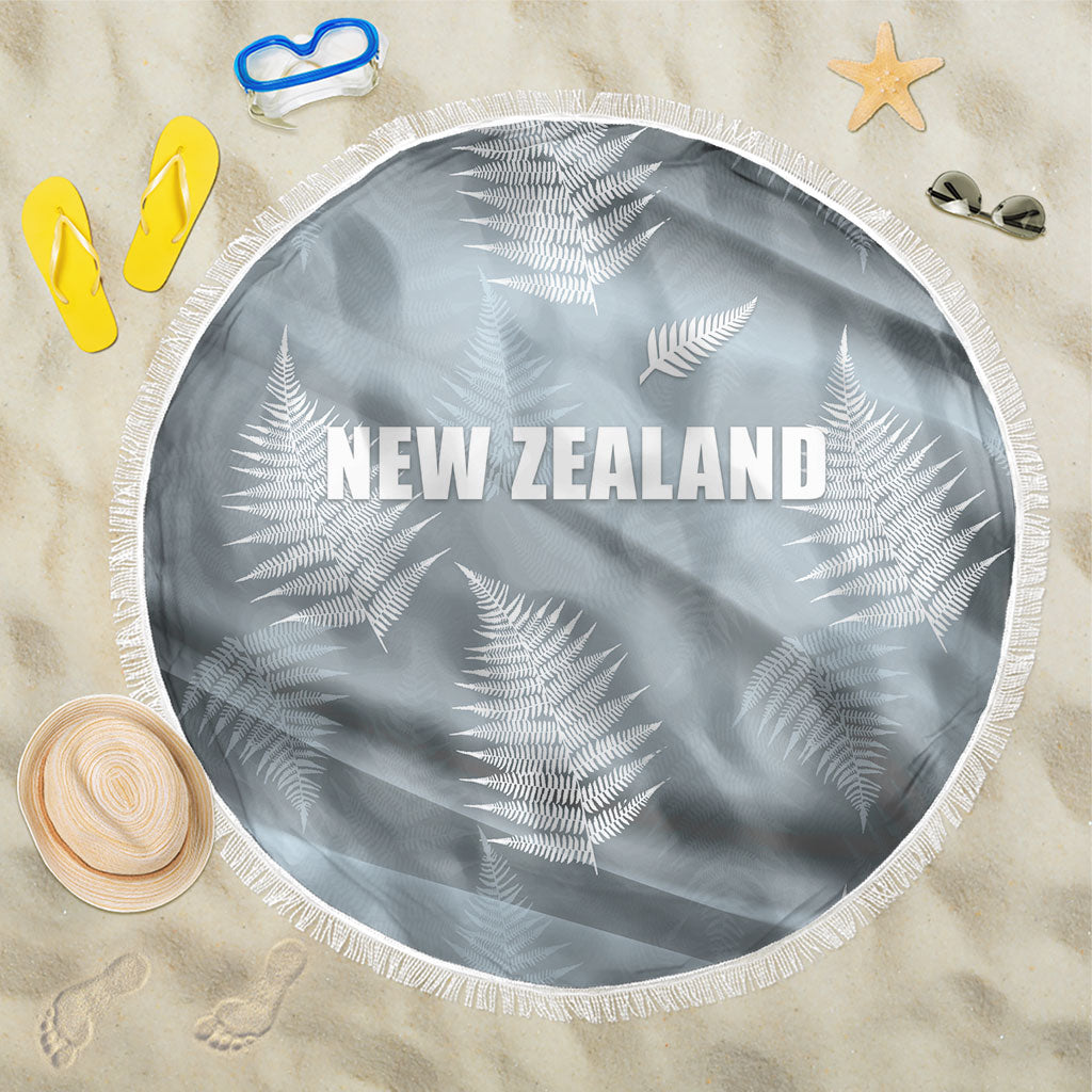 Rugby New Zealand 2026 Beach Blanket The Fern Go Champions LT01 One Size 150cm Grey - Polynesian Pride