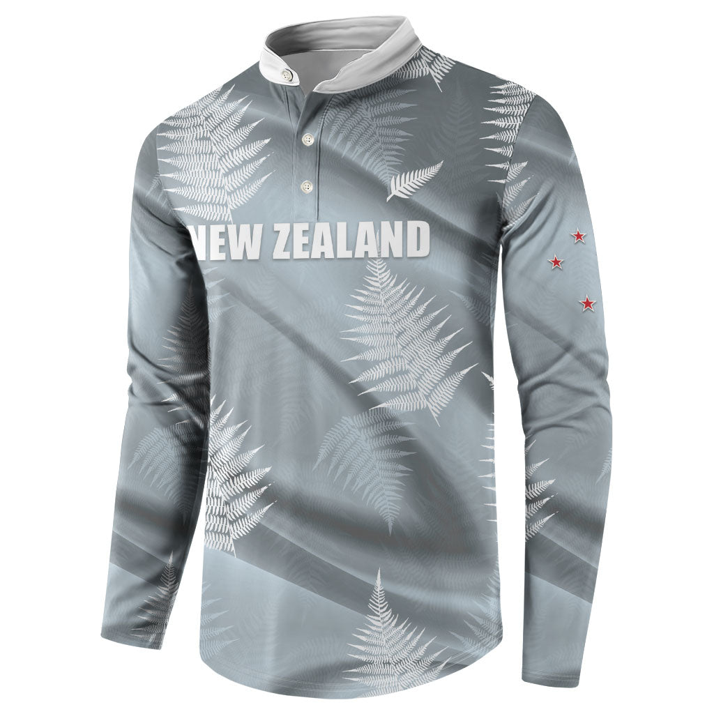 Custom Rugby New Zealand 2026 Button Sweatshirt The Fern Go Champions