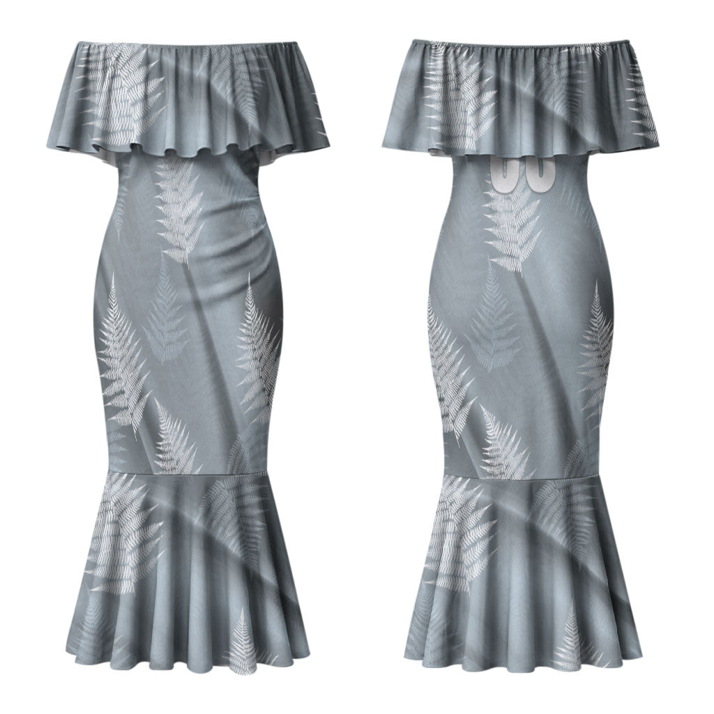 Custom Rugby New Zealand 2026 Couples Matching Mermaid Dress and Hawaiian Shirt The Fern Go Champions