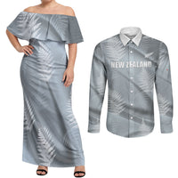 Custom Rugby New Zealand 2026 Couples Matching Off Shoulder Maxi Dress and Long Sleeve Button Shirt The Fern Go Champions