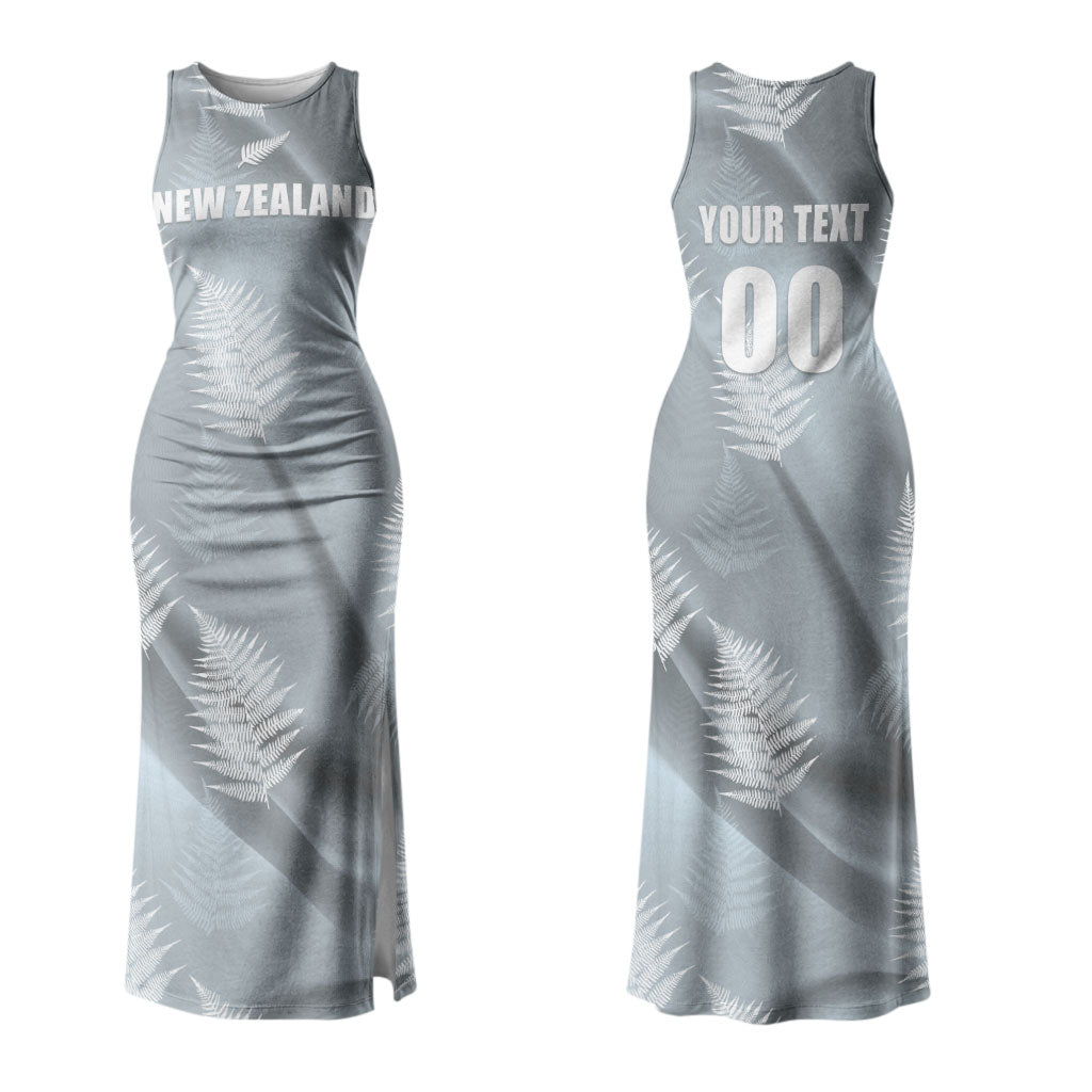 Custom Rugby New Zealand 2026 Couples Matching Tank Maxi Dress and Hawaiian Shirt The Fern Go Champions