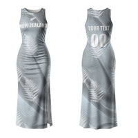 Custom Rugby New Zealand 2026 Couples Matching Tank Maxi Dress and Long Sleeve Button Shirt The Fern Go Champions