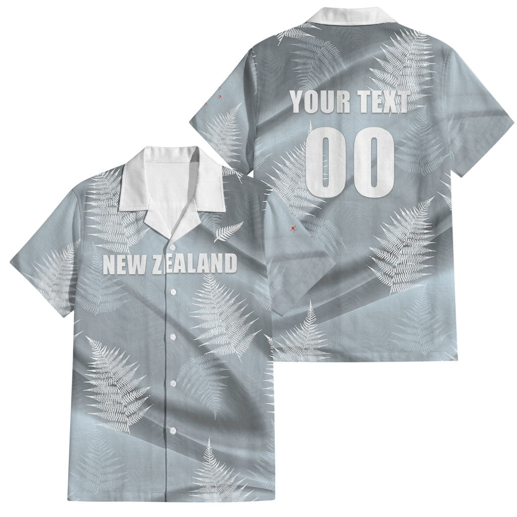 Custom Rugby New Zealand 2026 Family Matching Off The Shoulder Long Sleeve Dress and Hawaiian Shirt The Fern Go Champions