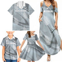 Custom Rugby New Zealand 2026 Family Matching Summer Maxi Dress and Hawaiian Shirt The Fern Go Champions