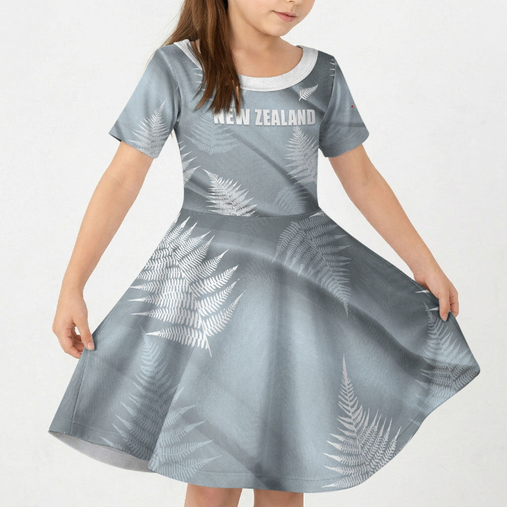 Custom Rugby New Zealand 2026 Kid Short Sleeve Dress The Fern Go Champions