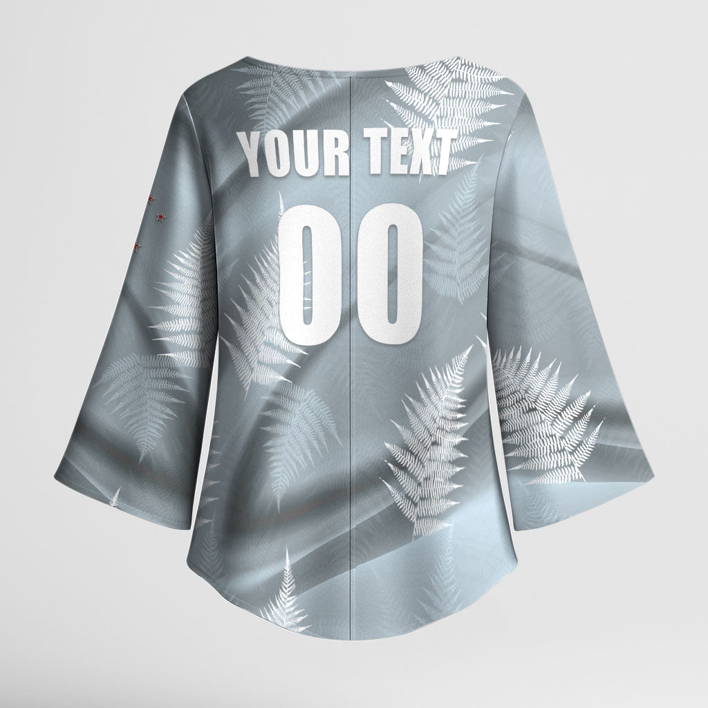 Custom Rugby New Zealand 2026 Kimono Sleeve Blouse The Fern Go Champions