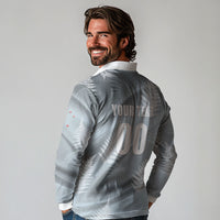 Custom Rugby New Zealand 2026 Long Sleeve Polo Shirt The Fern Go Champions