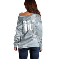 Custom Rugby New Zealand 2026 Off Shoulder Sweater The Fern Go Champions