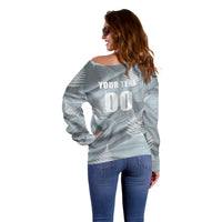 Custom Rugby New Zealand 2026 Off Shoulder Sweater The Fern Go Champions