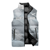 Custom Rugby New Zealand 2026 Sleeveless Puffer Jacket The Fern Go Champions