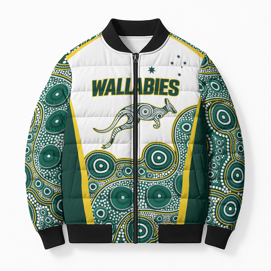 Custom Rugby Australia 2026 Bomber Puffer Jacket Wallabies Go Champions