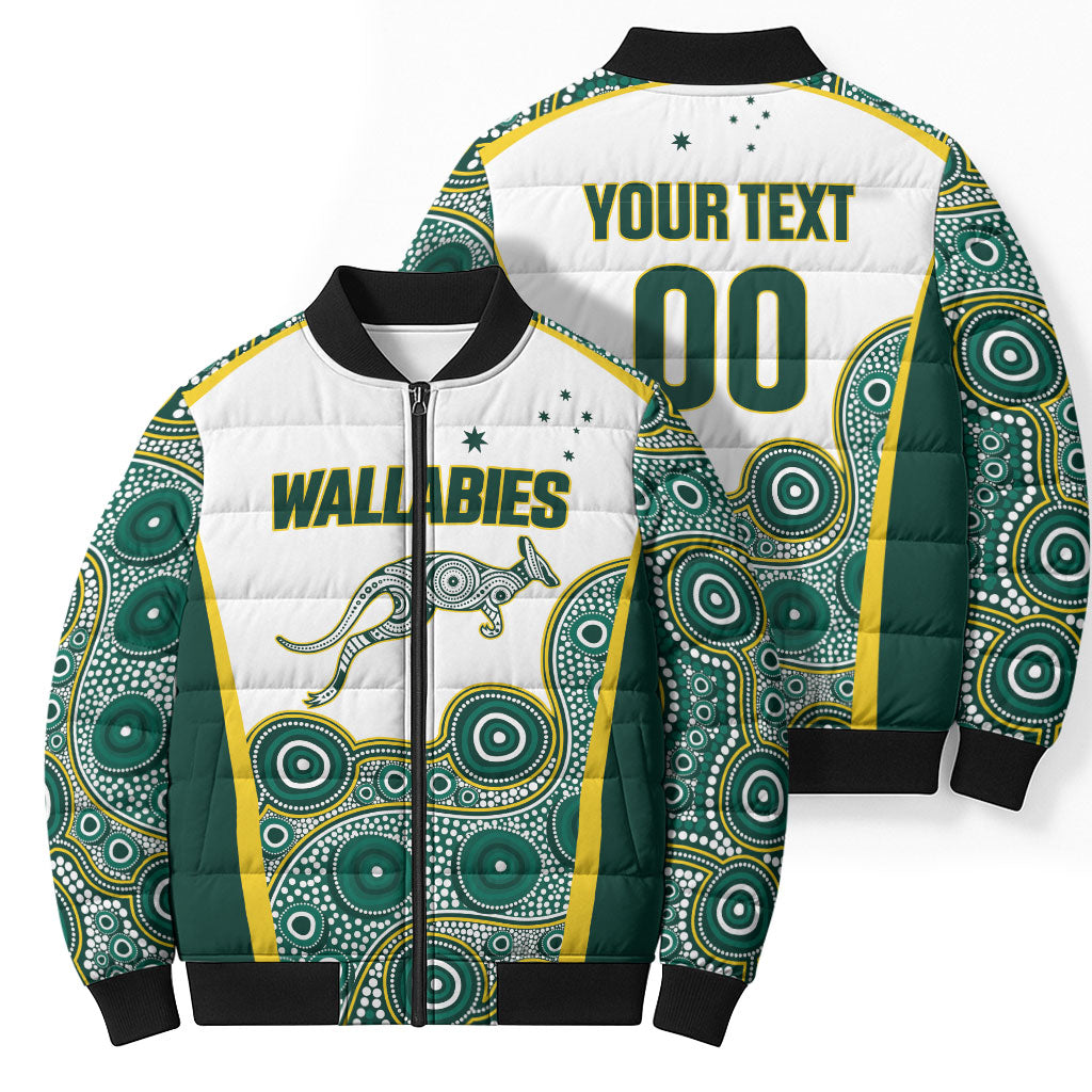 Custom Rugby Australia 2026 Bomber Puffer Jacket Wallabies Go Champions
