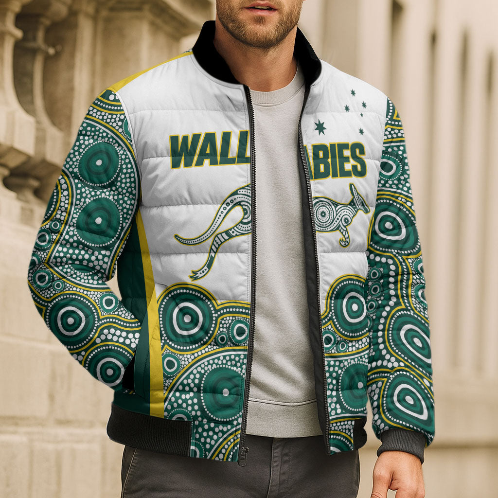 Custom Rugby Australia 2026 Bomber Puffer Jacket Wallabies Go Champions