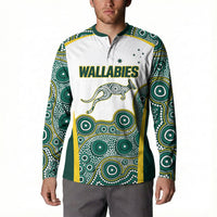 Custom Rugby Australia 2026 Button Sweatshirt Wallabies Go Champions