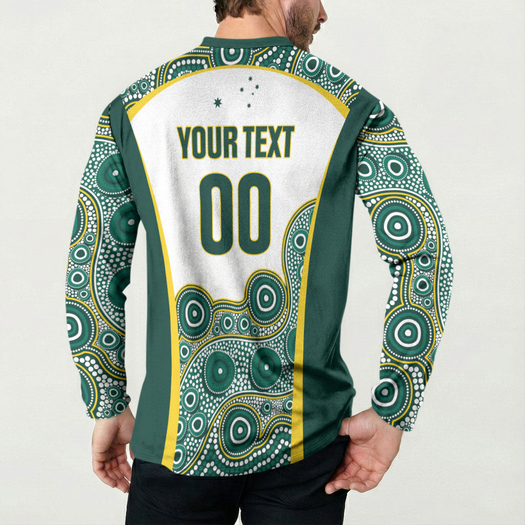 Custom Rugby Australia 2026 Button Sweatshirt Wallabies Go Champions