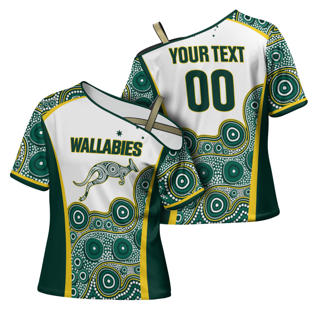 Custom Rugby Australia 2026 Cross Shoulder Shirt Wallabies Go Champions