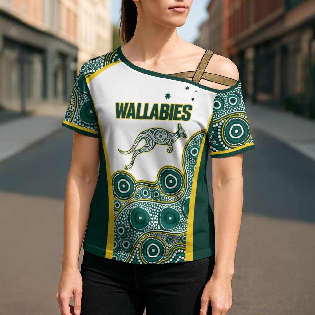 Custom Rugby Australia 2026 Cross Shoulder Shirt Wallabies Go Champions