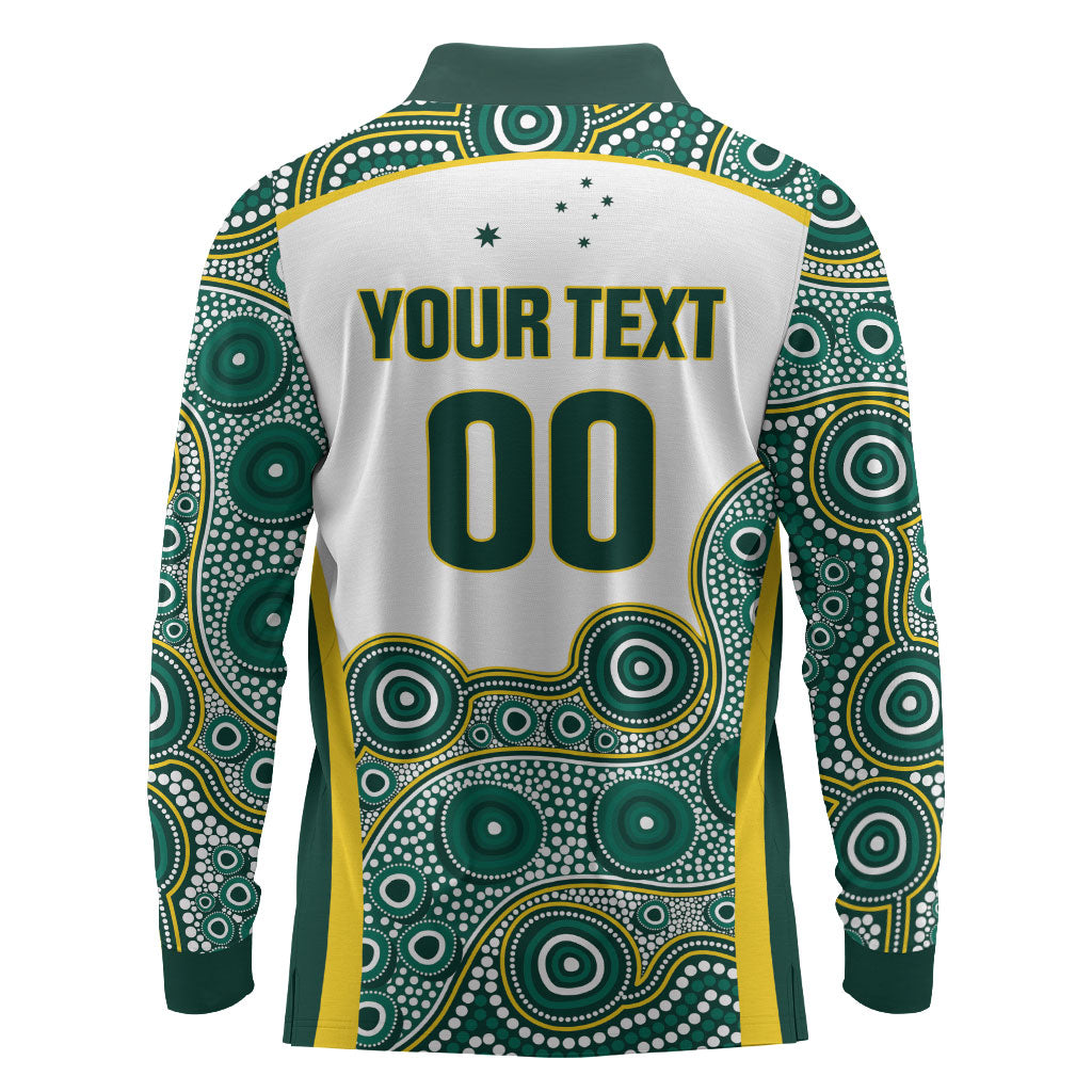 Custom Rugby Australia 2026 Long Sleeve Polo Shirt Wallabies Go Champions