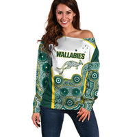 Custom Rugby Australia 2026 Off Shoulder Sweater Wallabies Go Champions