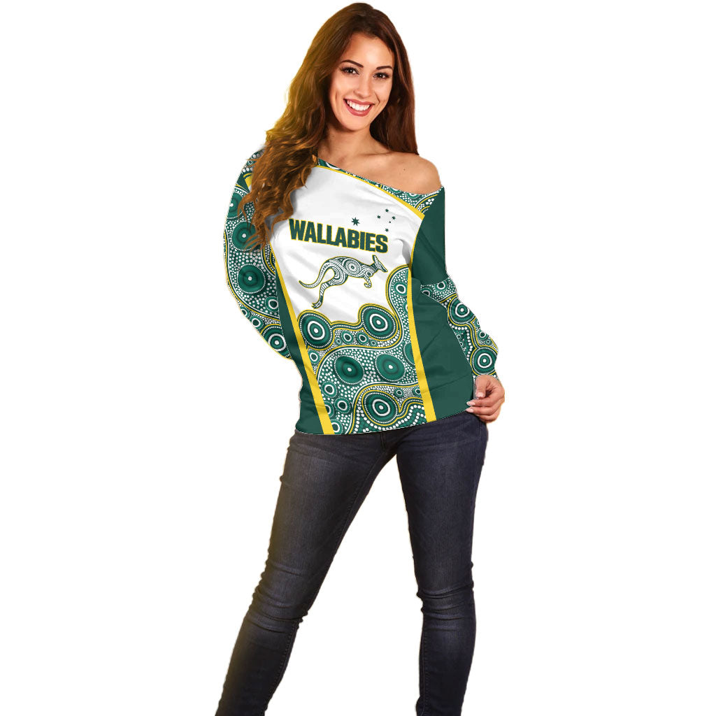 Custom Rugby Australia 2026 Off Shoulder Sweater Wallabies Go Champions