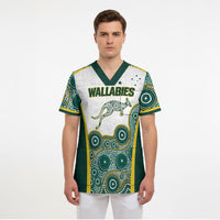 Custom Rugby Australia 2026 Scrub Top Wallabies Go Champions