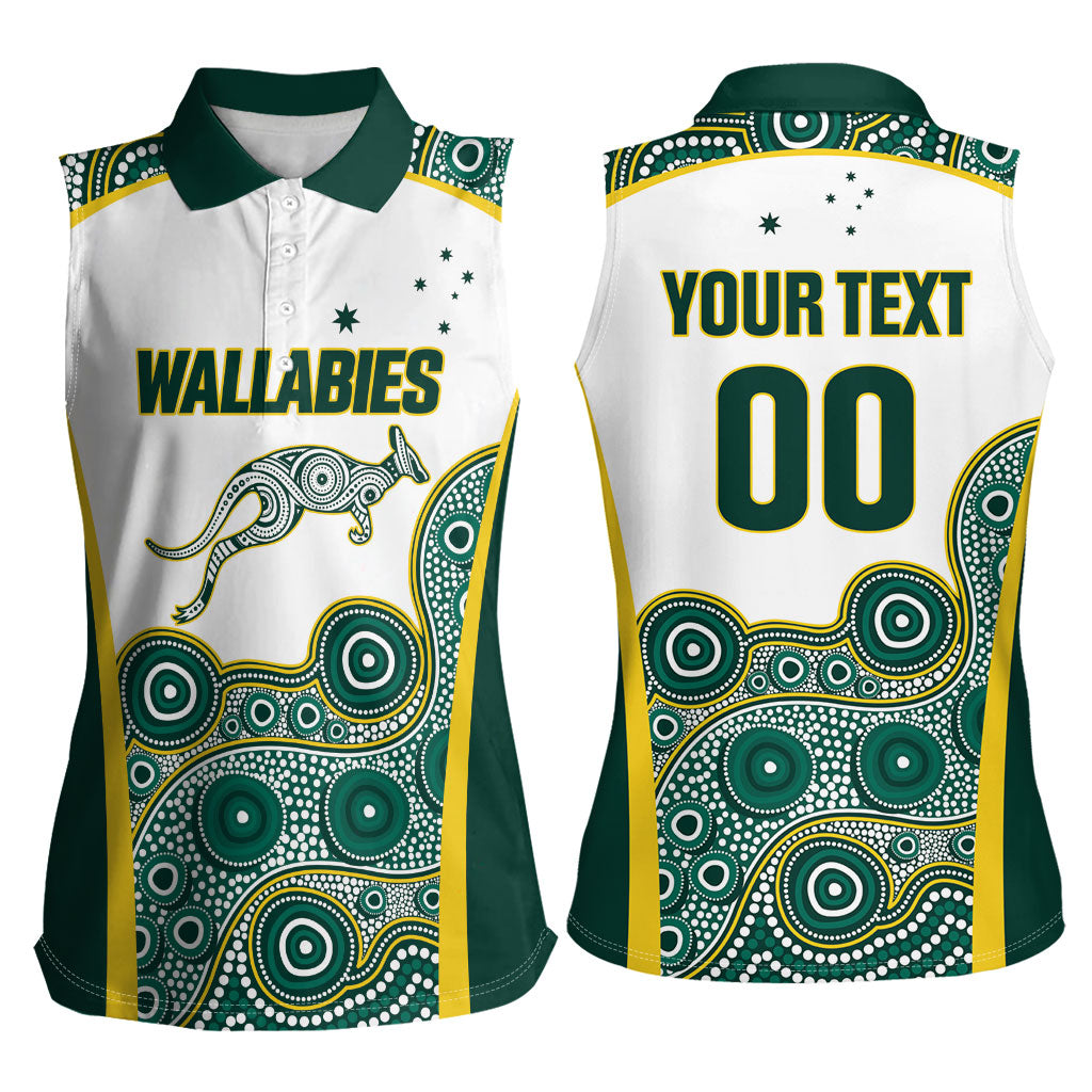 Custom Rugby Australia 2026 Women Sleeveless Polo Shirt Wallabies Go Champions