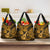 Hawaii Ukulele Grocery Bag Polynesian Pattern Gold Version