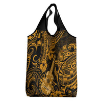 Hawaii Ukulele Grocery Bag Polynesian Pattern Gold Version