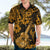 Hawaii Ukulele Hawaiian Shirt Polynesian Pattern Gold Version LT01 - Polynesian Pride