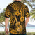 Hawaii Ukulele Hawaiian Shirt Polynesian Pattern Gold Version LT01 - Polynesian Pride