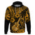 Hawaii Ukulele Hoodie Polynesian Pattern Gold Version LT01 Pullover Hoodie Gold - Polynesian Pride